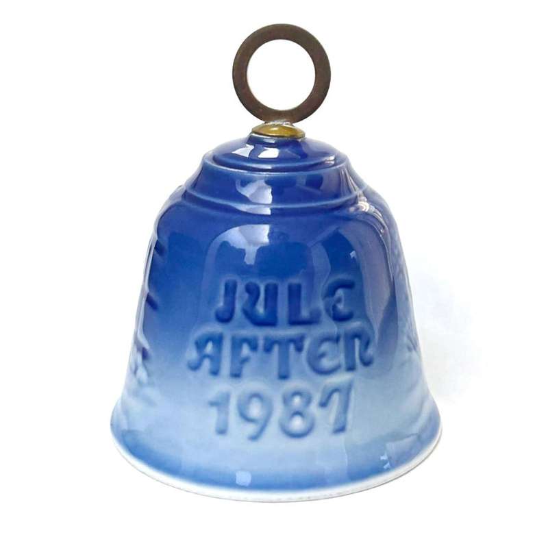 Bing And Grondahl Copenhagen Christmas Bell Tree Ornament 1987