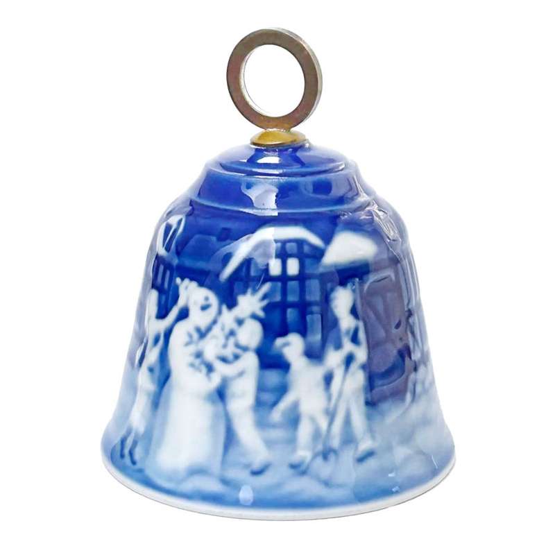 Bing And Grondahl Copenhagen Christmas Bell Tree Ornament 1987