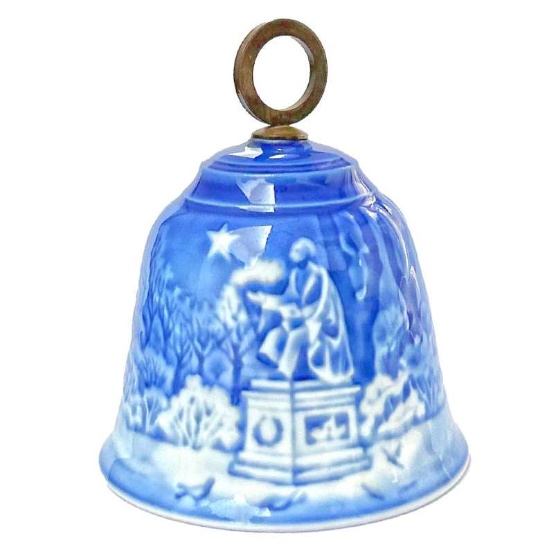 Bing And Grondahl Copenhagen Christmas Bell Tree Ornament 1988