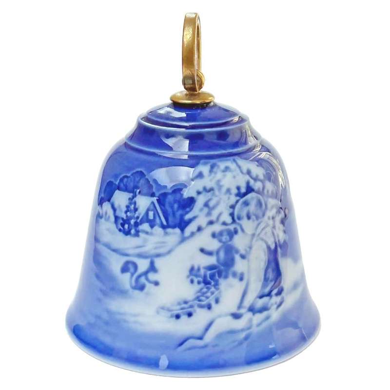 Bing And Grondahl Copenhagen Christmas Bell Tree Ornament 2001