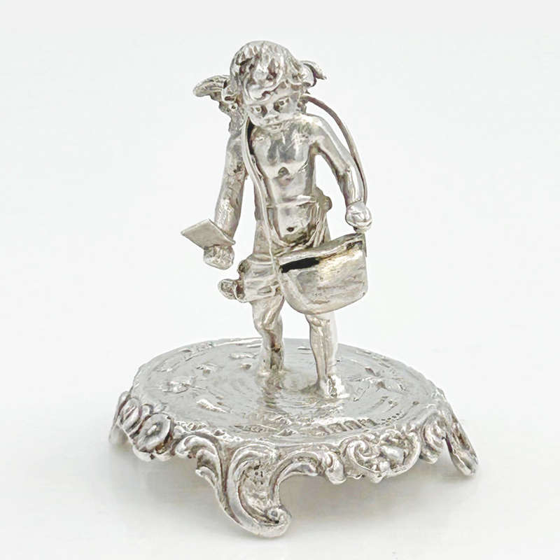 Hallmarked Silver Cherub With Wings London 1902
