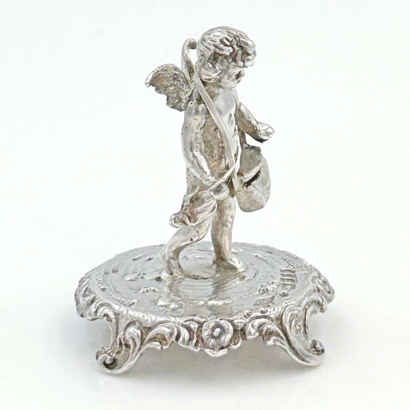 Hallmarked Silver Cherub With Wings London 1902