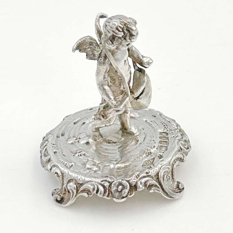 Hallmarked Silver Cherub With Wings London 1902