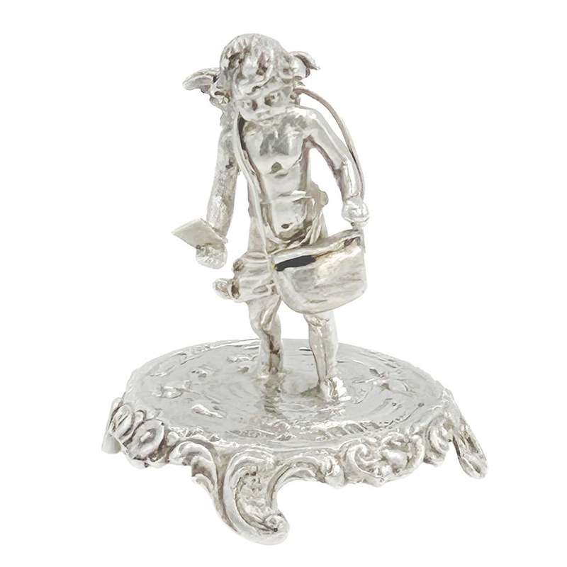 Hallmarked Silver Cherub With Wings London 1902