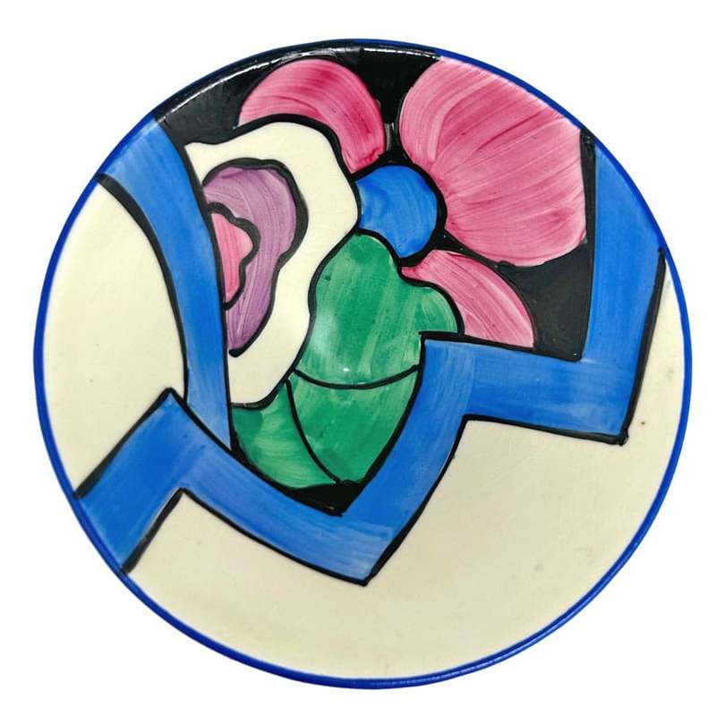 Clarice Cliff Bizarre Latona Dahlia Conical Bowl c1930