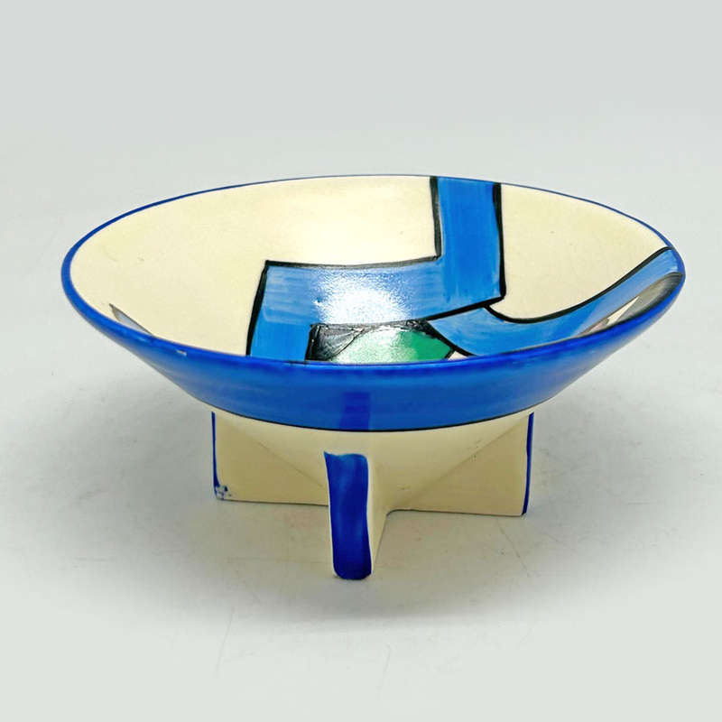 Clarice Cliff Bizarre Latona Dahlia Conical Bowl c1930