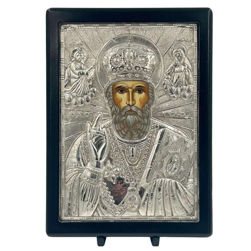 Greek Icon 950 Silver Framed 20th