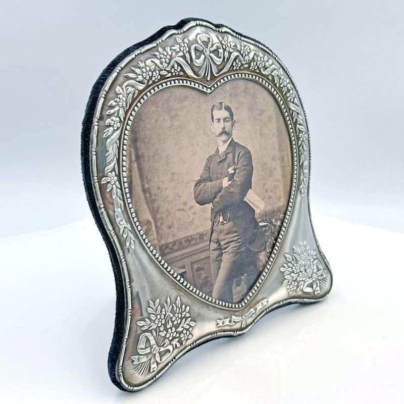 Hallmarked Silver Heart Picture Frame Carrs Sheffield