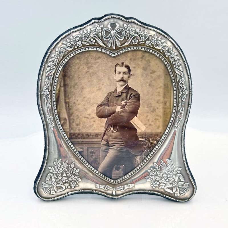 Hallmarked Silver Heart Picture Frame Carrs Sheffield