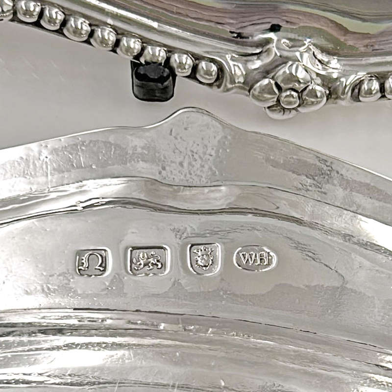 Hallmarked Silver Serving Platters London 1768 William Harrison