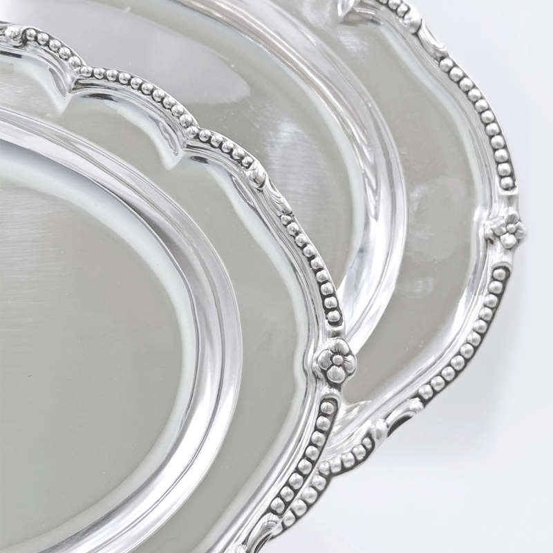 Hallmarked Silver Serving Platters London 1768 William Harrison