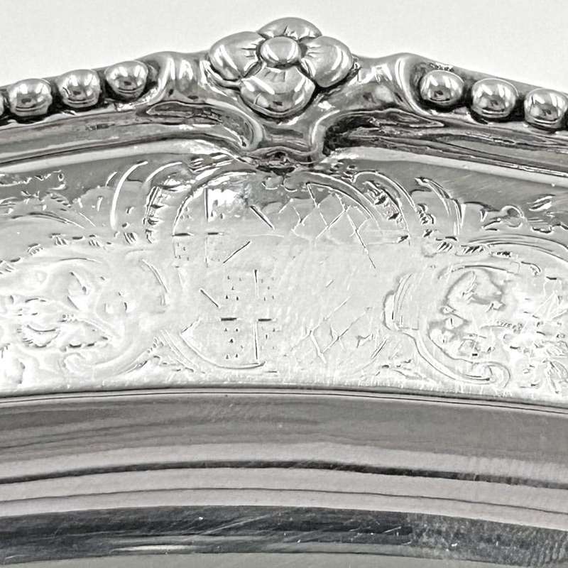 Hallmarked Silver Serving Platters London 1768 William Harrison