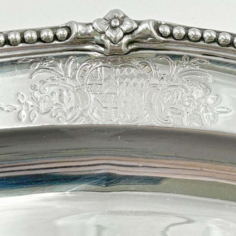 Hallmarked Silver Serving Platters London 1768 William Harrison