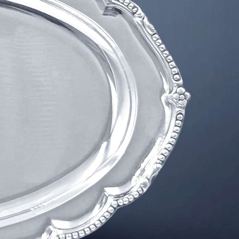 Hallmarked Silver Serving Platters London 1768 William Harrison