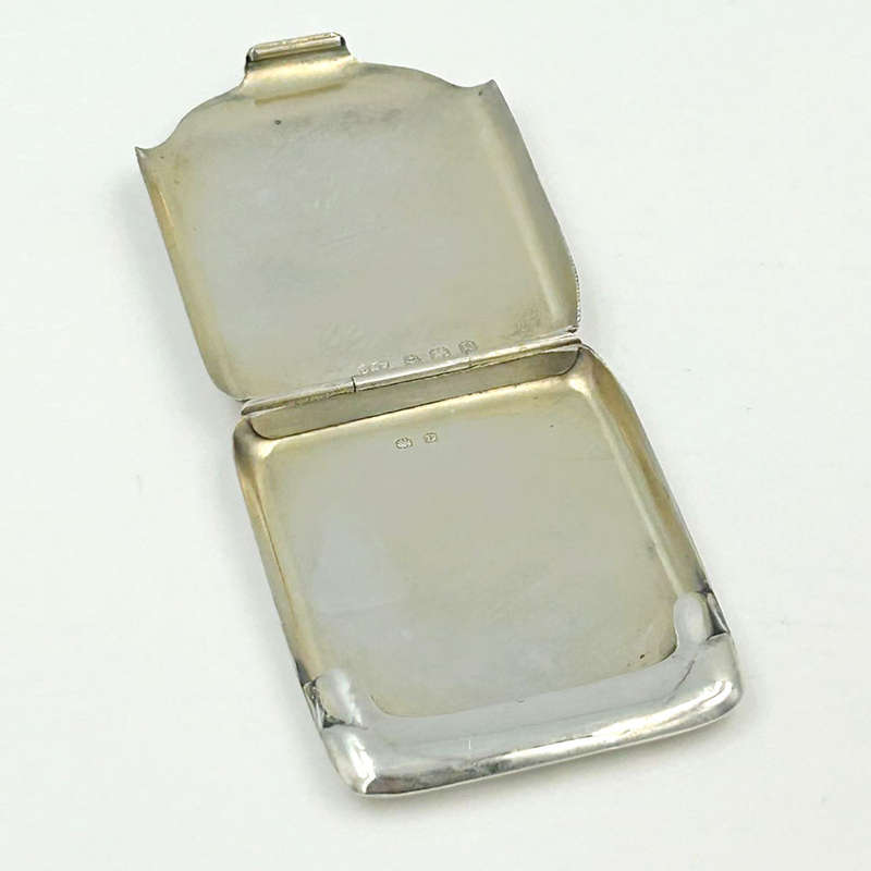 Hallmarked Silver Saint Austell Match Holder Birmingham 1928