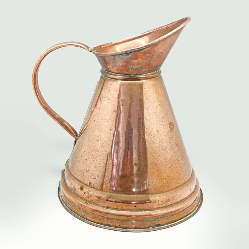 Large Copper  Decorative Jug 34cm