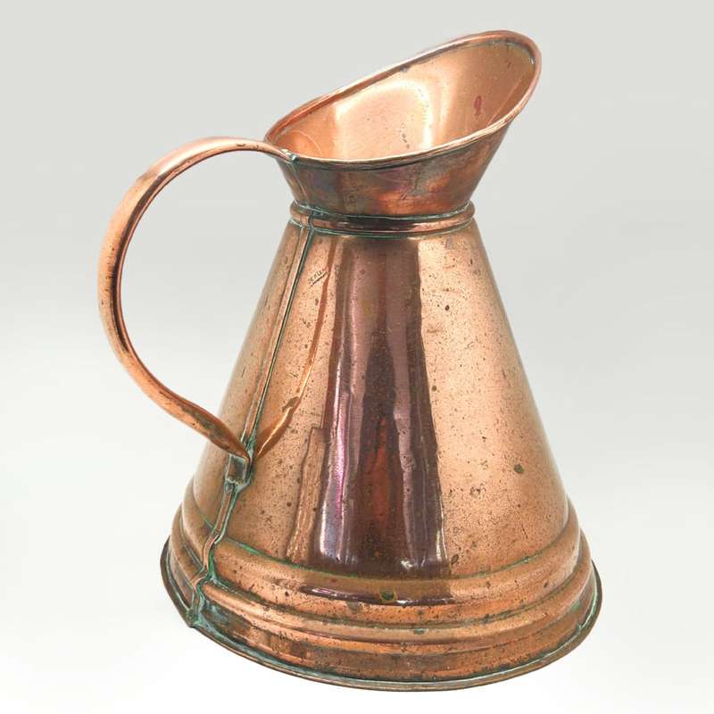 Large Copper  Decorative Jug 34cm