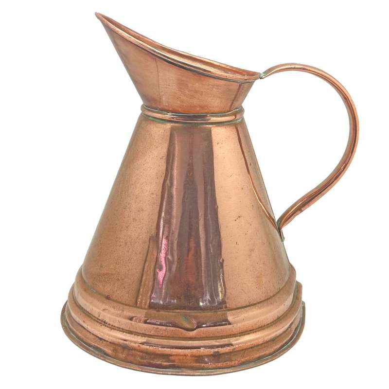 Large Copper  Decorative Jug 34cm