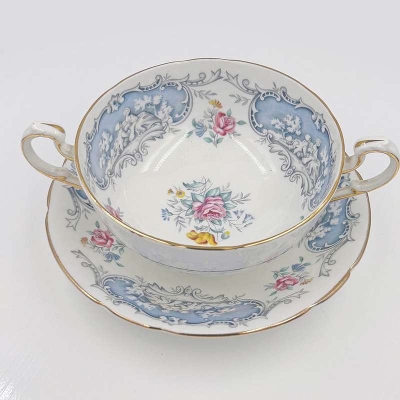 Paragon Dubarry Soup Coupe and Saucer