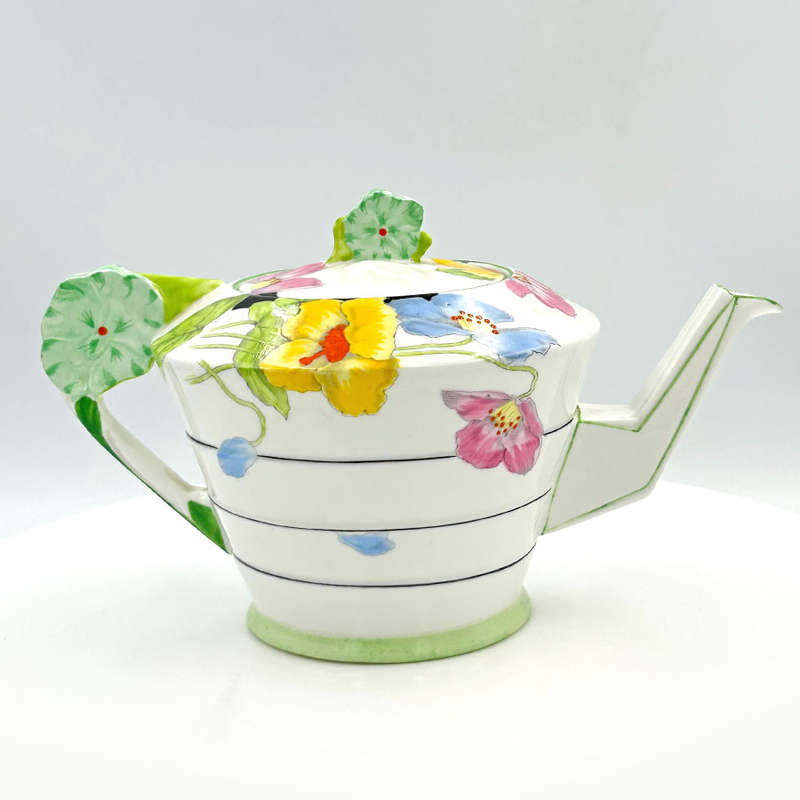 Paragon Art Deco Iceland Poppy Tea Pot C1925