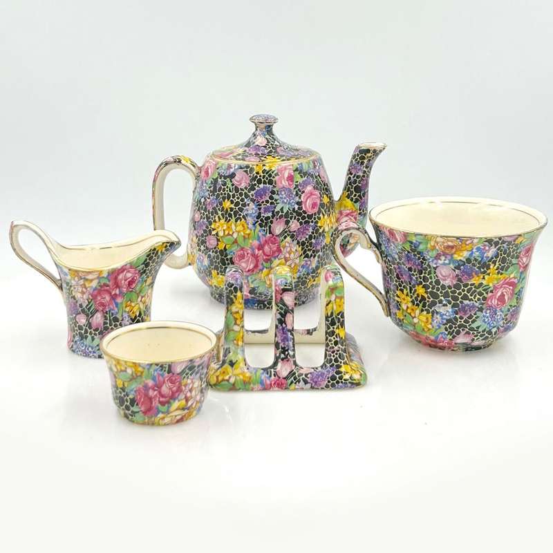 Royal Winton Chintz Hazel Breakfast Set Tea For One 1939