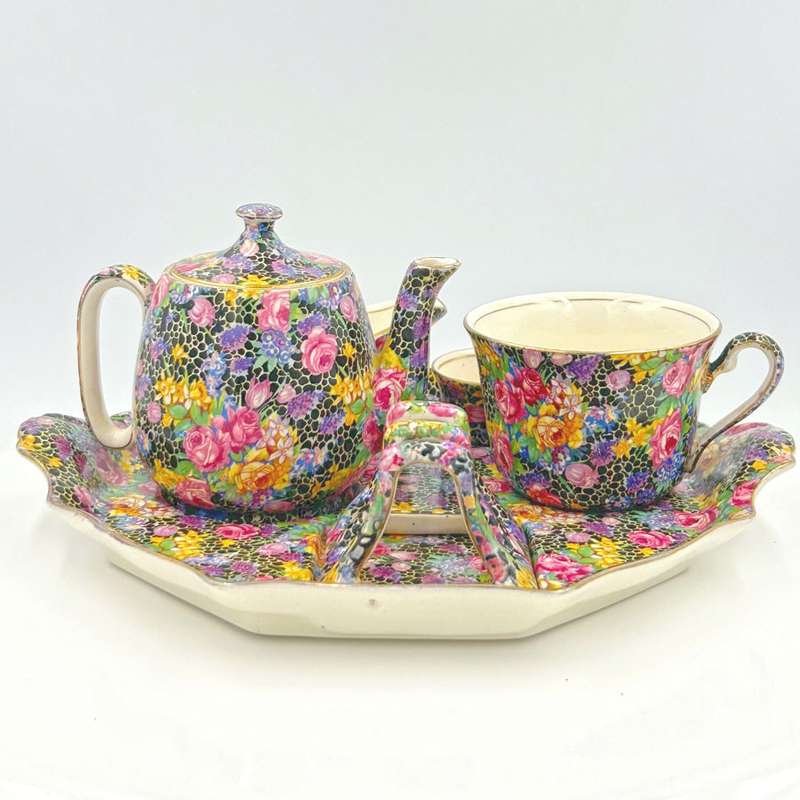 Royal Winton Chintz Hazel Breakfast Set Tea For One 1939