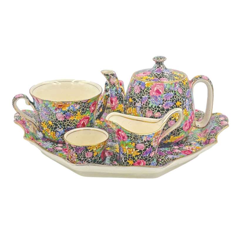 Royal Winton Chintz Hazel Breakfast Set Tea For One 1939