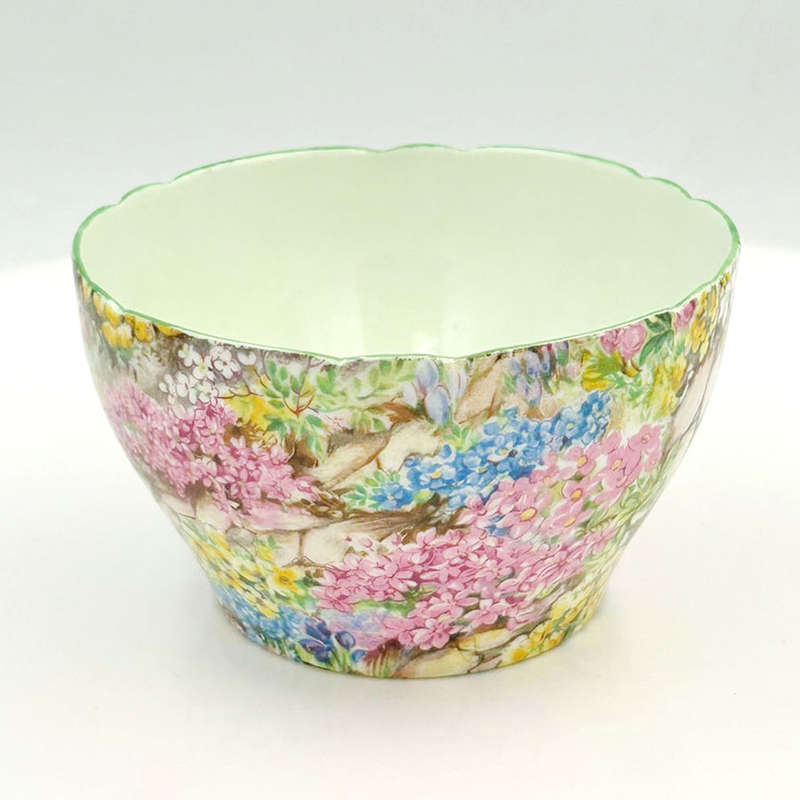 Shelley Rock Garden Coffee Sugar Bowl