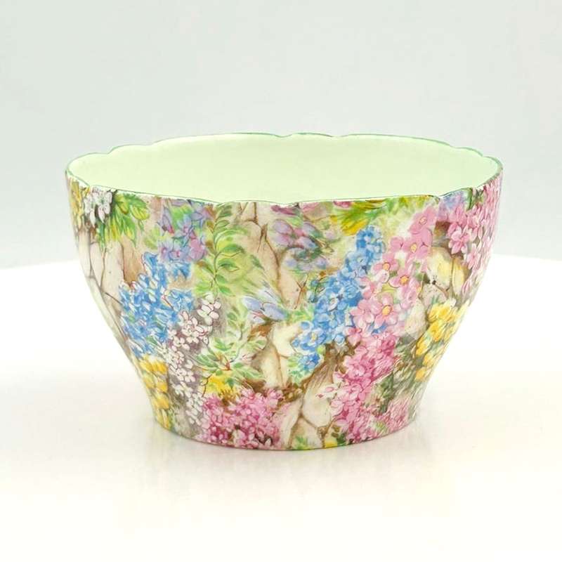 Shelley Rock Garden Coffee Sugar Bowl