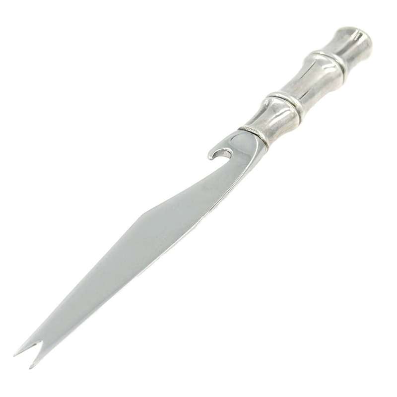 Tiffany and Co Sterling Silver Fish Cheese Knife Fork Bottle Opener