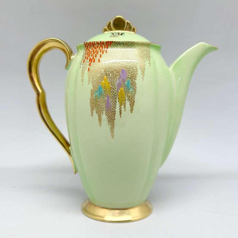 Carlton Ware Verte Green New Stork Coffee Service