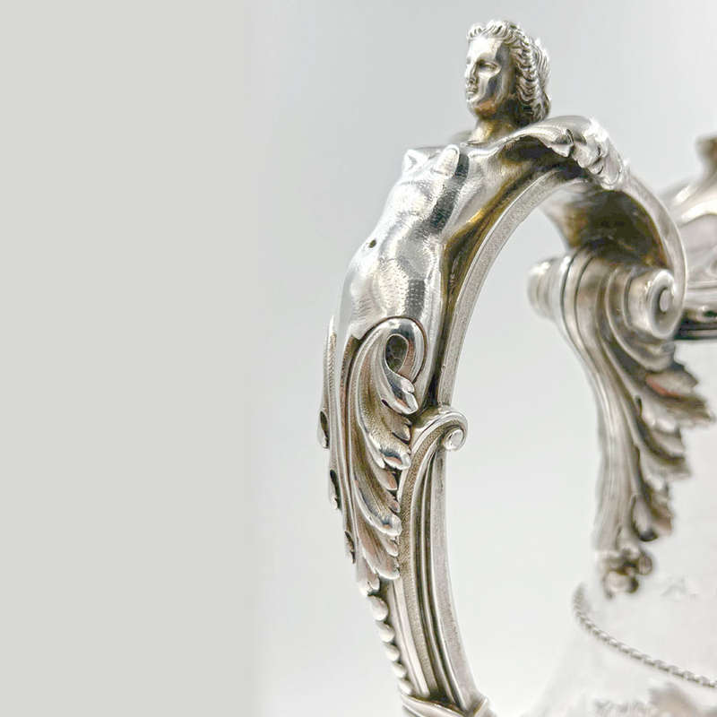 French Silver Claret Jug By Charles Nicolass Odiot 19th