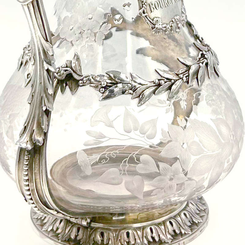 French Silver Claret Jug By Charles Nicolass Odiot 19th