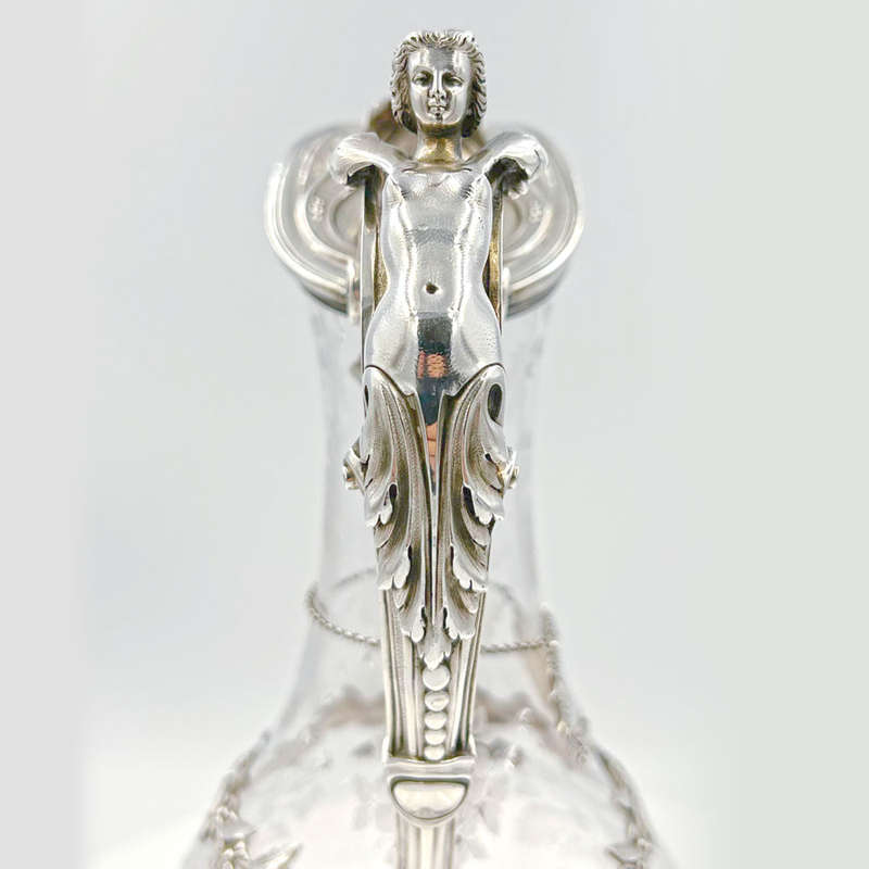 French Silver Claret Jug By Charles Nicolass Odiot 19th