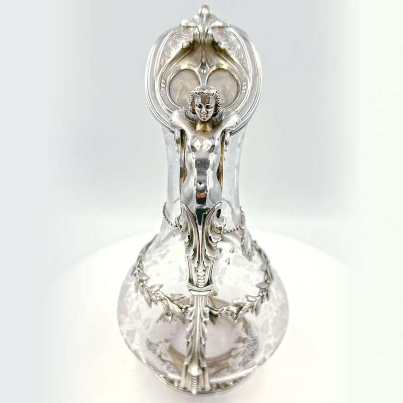 French Silver Claret Jug By Charles Nicolass Odiot 19th