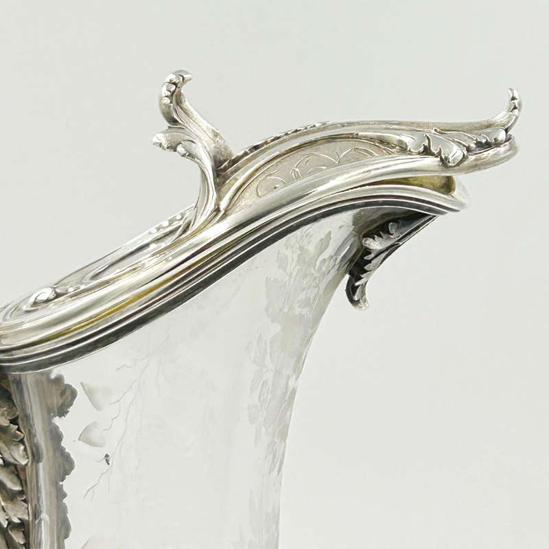 French Silver Claret Jug By Charles Nicolass Odiot 19th