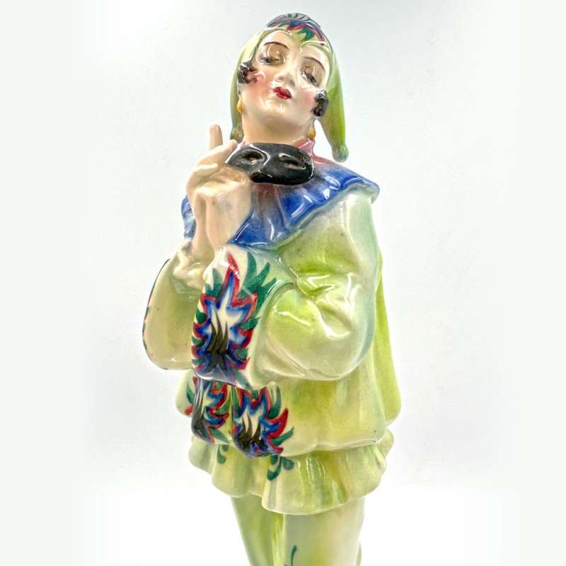 Goldscheider Art Deco Pierrette Figurine By Damon and Lorenzl C1925