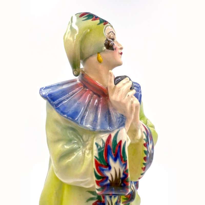 Goldscheider Art Deco Pierrette Figurine By Damon and Lorenzl C1925