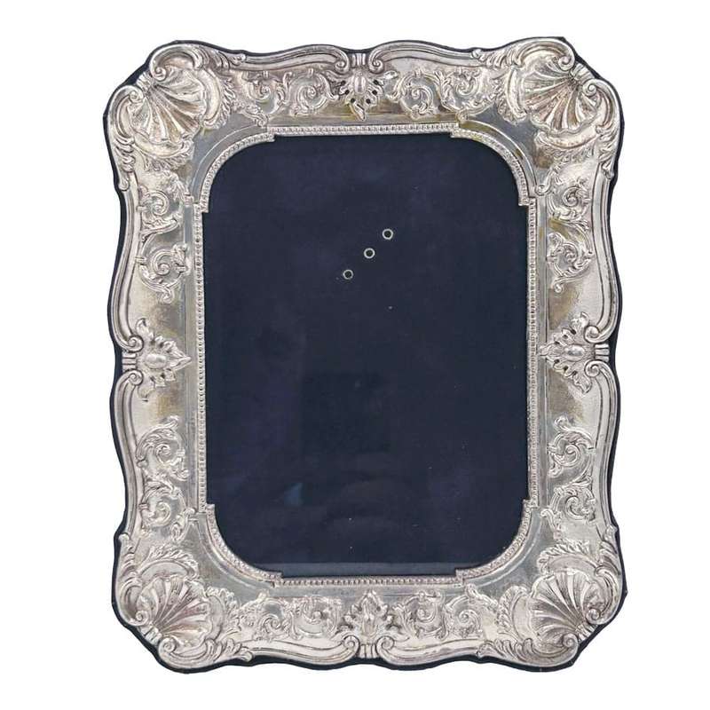 Hallmarked Greek Silver Oranate Victorian Style Picture Frame