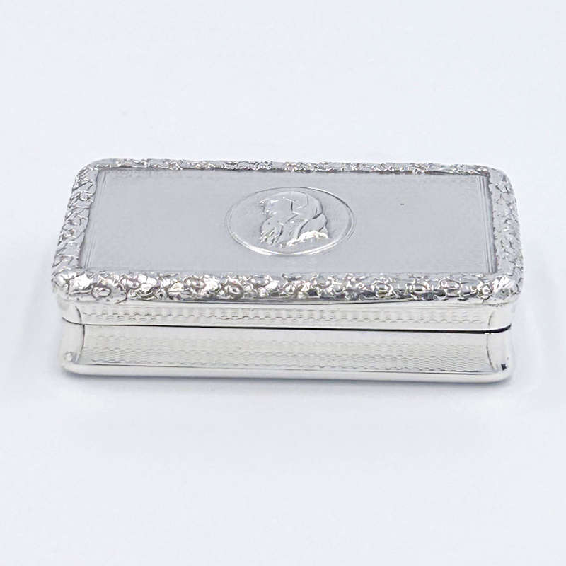Hallmarked Silver George IV Reliquary Snuff  Box London 1825
