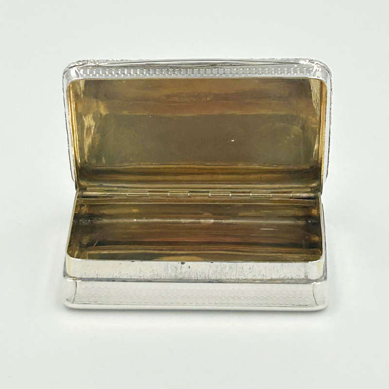 Hallmarked Silver George IV Reliquary Snuff  Box London 1825