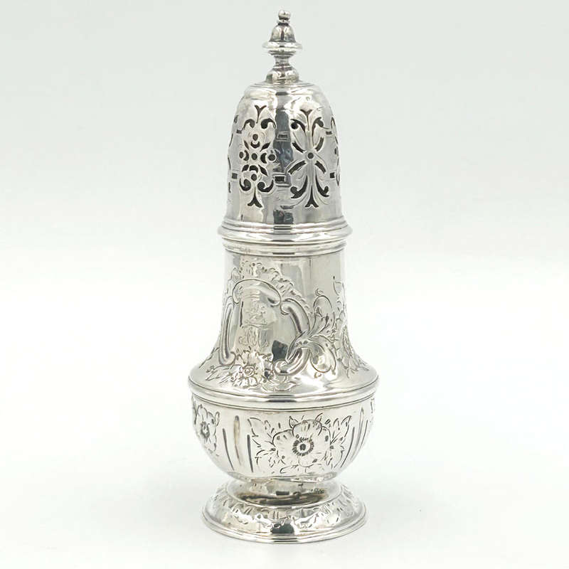 Hallmarked Silver Pepperette London 1737 Samuel Wood