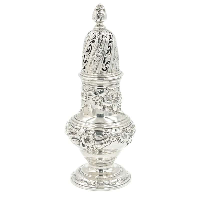 Hallmarked Silver Pepperette London 1737 Samuel Wood