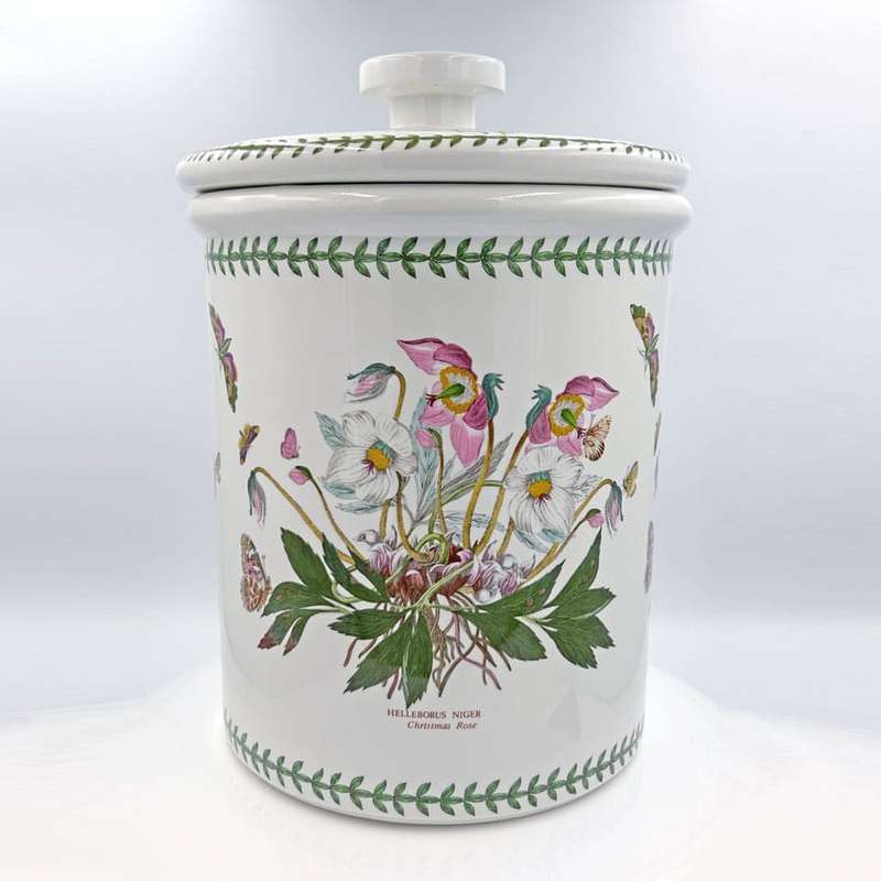 Portmeirion Botanic Garden Extra Large Lidded Jar Christmas Rose