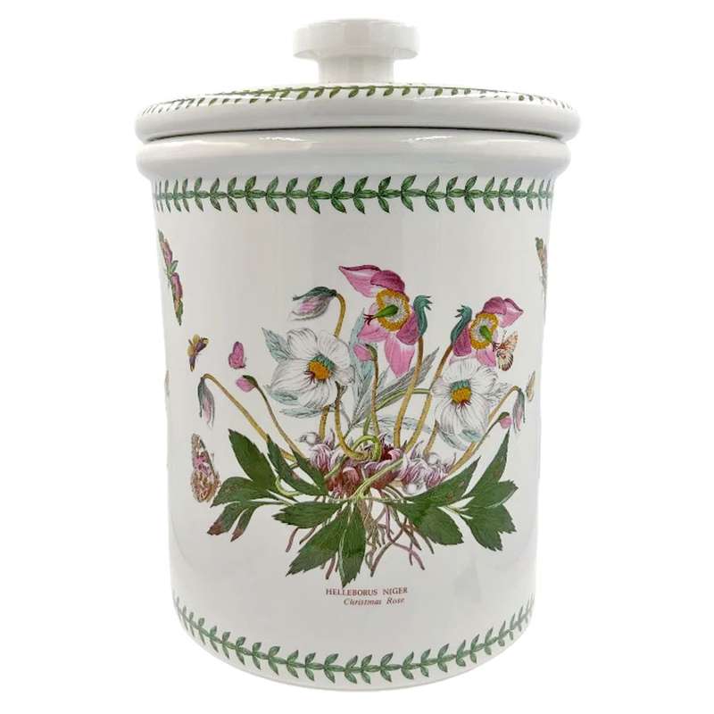Portmeirion Botanic Garden Extra Large Lidded Jar Christmas Rose