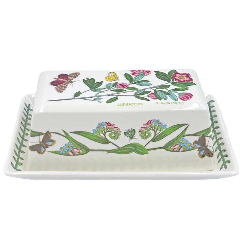 Portmeirion Botanic Garden Butter Dish  Rhododendron