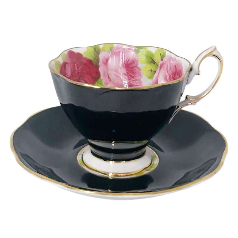 Royal Albert Old English Rose Hampton Demitasse Duo