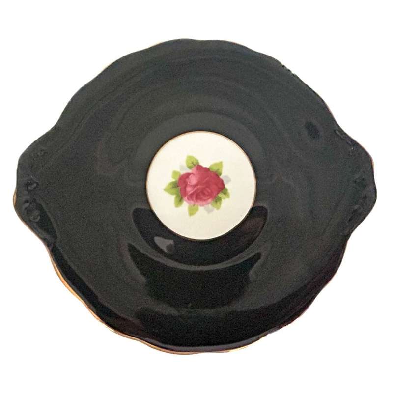 Royal Albert Old English Rose Hampton Tea Large Cake Plate