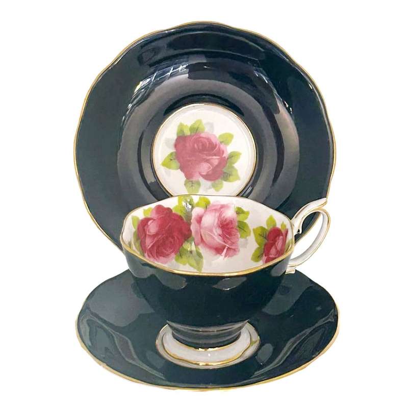 Royal Albert Old English Rose Hampton Tea Trio