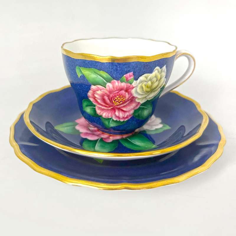 Spode Copeland Hand Painted Tea Trio Adelina Patti L347
